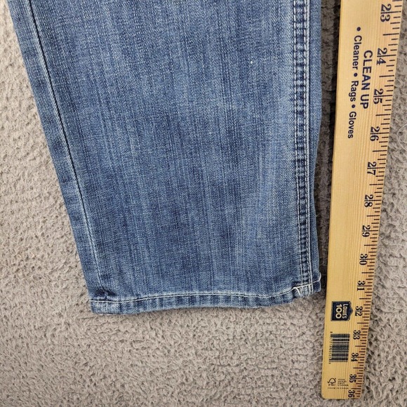 Buffalo David Bitton Jeans Mens 29x32 Blue Denim THRASHED Grunge Distressed - Picture 4 of 16